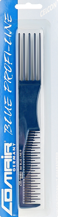 Расческа №302 "Blue Profi Line" для тупирования с гребнем, 19,5 см - Comair — фото N1