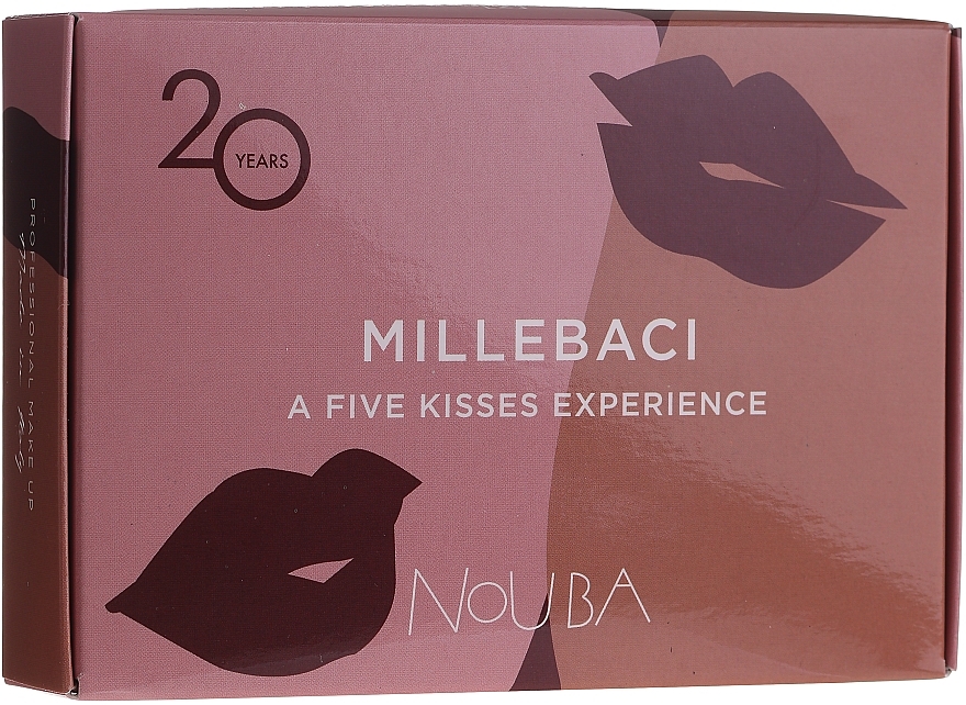 УЦІНКА Набір №2 - NoUBA Millebaci Box Set 5 Kisses Experience (lipstick/5х6ml) * — фото N1