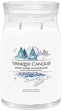 Духи, Парфюмерия, косметика Ароматическая свеча в банке на два фителя - Yankee Candle Snow Globe Wonderland Large Glass Candle