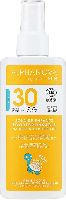 Сонцезахисний спрей для дітей - Alphanova Sun Kids SPF 30 UVA — фото N1