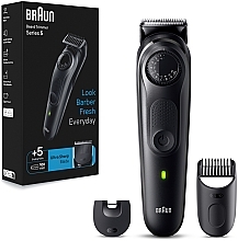 Триммер для усов и бороды - Braun Series 5 BT5420 Beard & Hair Trimmer Black — фото N1