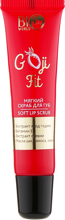 Мягкий скраб для губ - Bio World Goji Fit Soft Lip Scrub