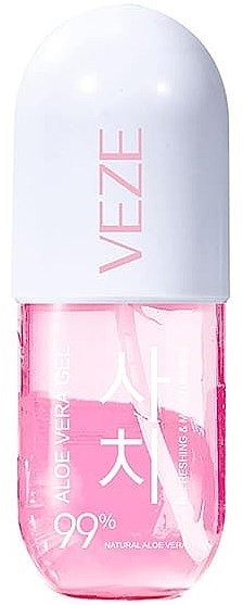 Гель для лица и тела, розовый - Veze (Venzen) Aloe Vera Gel Pink — фото N1