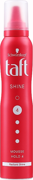 УЦЕНКА Пена для укладки волос "Сияние бриллиантов 10 карат" - Schwarzkopf Taft Shine Mousse Intensive Shine * — фото N1