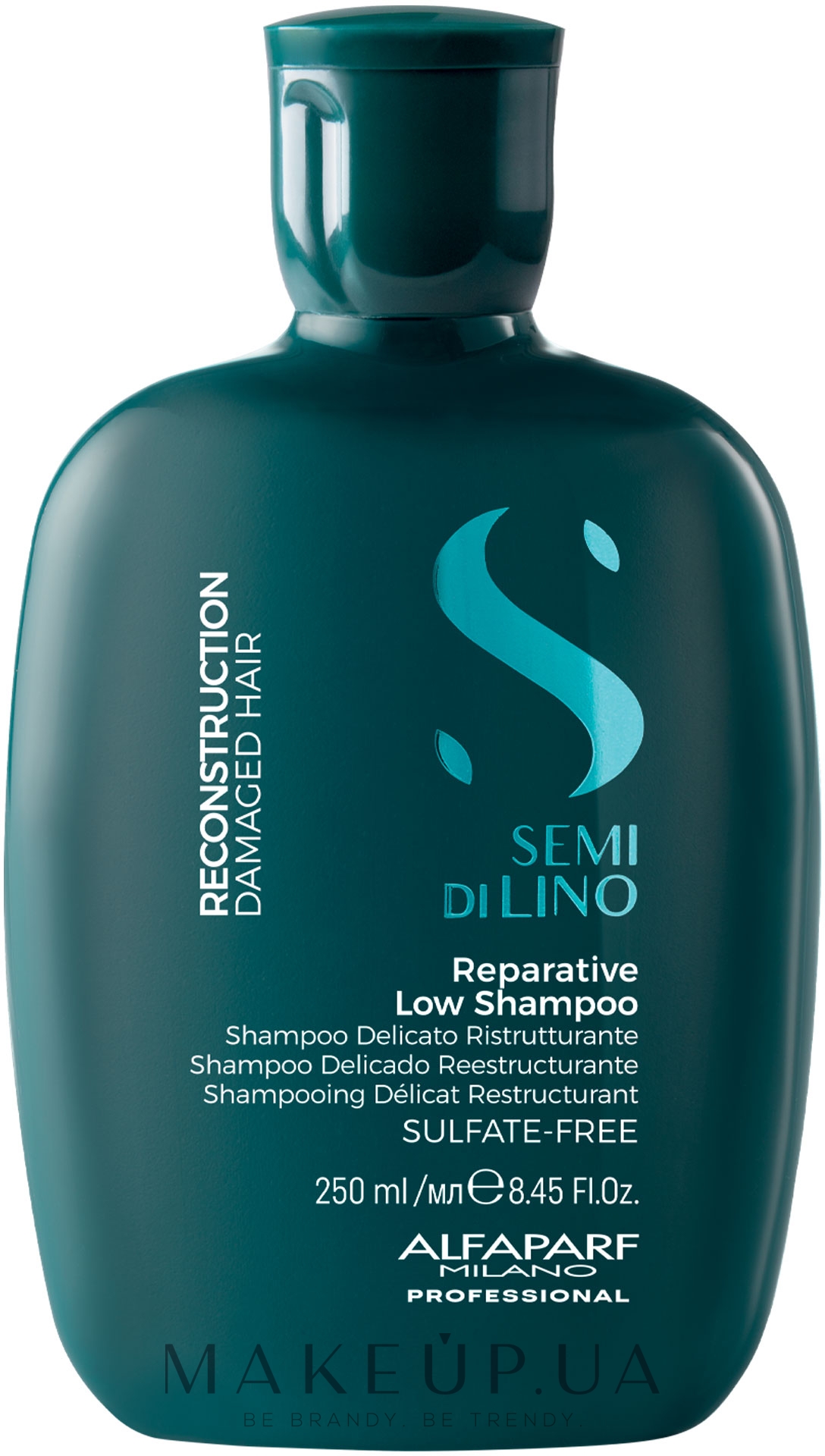 Шампунь для пошкодженого волосся - Alfaparf Milano Semi Di Lino Reconstruction Reparative Low Shampoo — фото 250ml