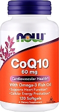 Духи, Парфюмерия, косметика Коэнзим Q10, 60 мг, 120 гелевых капсул - Now Foods CoQ10 With Omega-3
