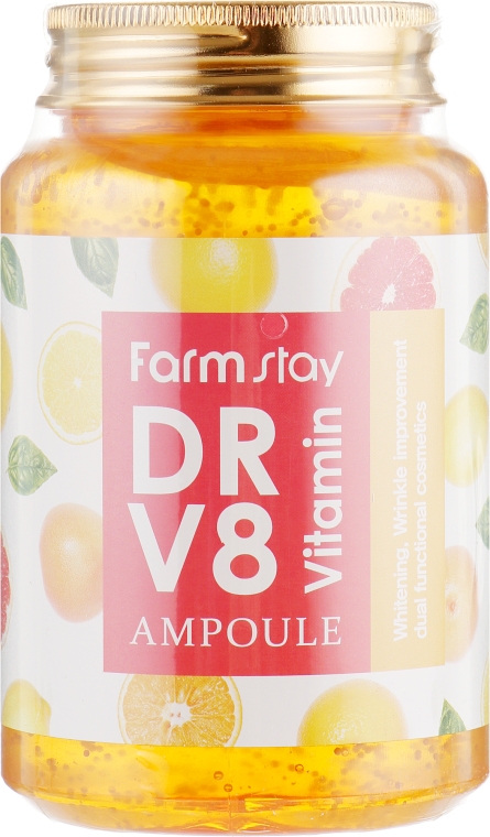 Ампульная сыворотка с витаминами - FarmStay Dr-V8 Vitamin Ampoule — фото N2