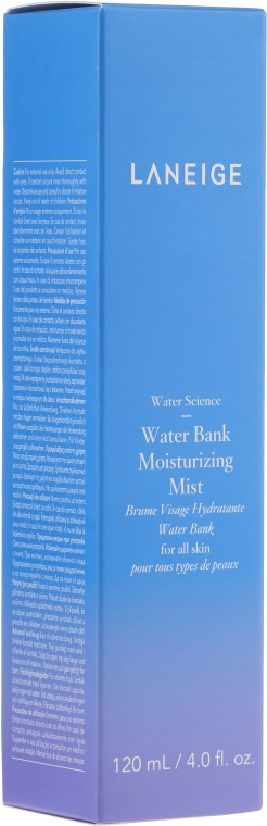 Спрей для обличчя для всіх типів шкіри - Laneige Water Science Water Bank Moisturizing Mist — фото N1