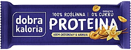 Парфумерія, косметика Протеїновий батончик - Dobra Kaloria Vegan Protein Bar Peanut Butter & Vanilla