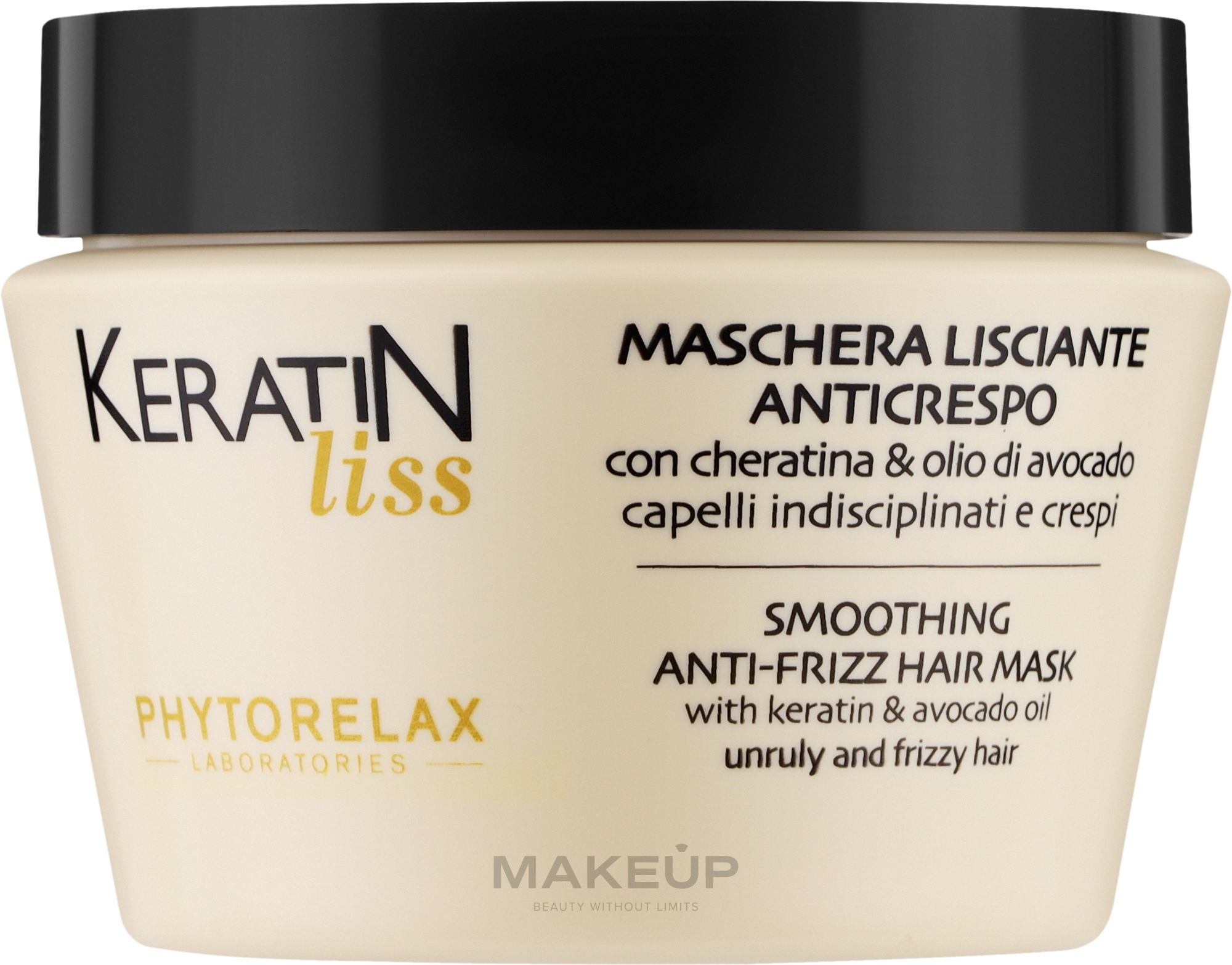 Маска для розгладження волосся - Phytorelax Laboratories Keratin Liss Smoothing Anti-Frizz Hair Mask — фото 250ml