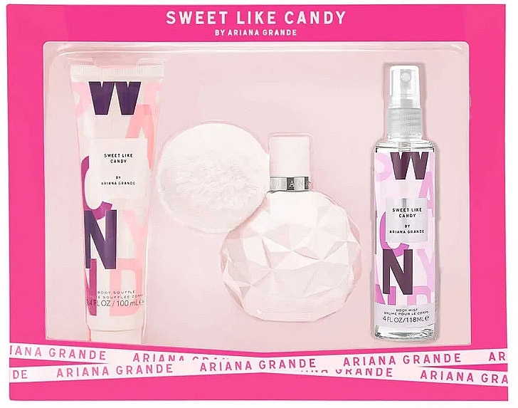 Ariana Grande Sweet Like Candy - Набор (edp/100ml + b/lot/100ml + b/mist/118ml) — фото N1