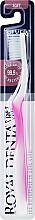Зубная щетка мягкая с наночастицами серебра, розовая - Royal Denta Silver Soft Toothbrush — фото N1