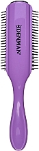 Щетка для волос D4, черная с фиолетовым - Denman Original Styling Brush D4 African Violet — фото N2