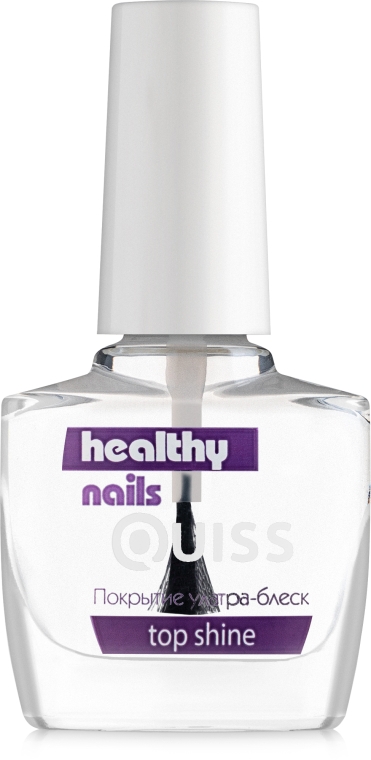 Покрытие ультра-блеск - Quiss Healthy Nails №6 Top Shine — фото N1