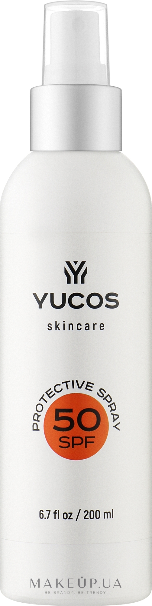 Солнцезащитный спрей для тела SPF 50 - Yucos Skincare Protective Spray SPF 50 — фото 200ml