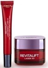 Духи, Парфюмерия, косметика Набор - L'Oreal Paris Revitalift Laser Х3 (day/cr 50ml + eye/cr 15ml)