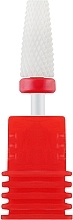 Парфумерія, косметика Фреза керамічна "Конус" 610125, червона насічка - Nail Drill