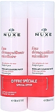 Парфумерія, косметика Набір - Nuxe Micellar Cleansing Water With Rose Petals (cl/water/2x200ml)