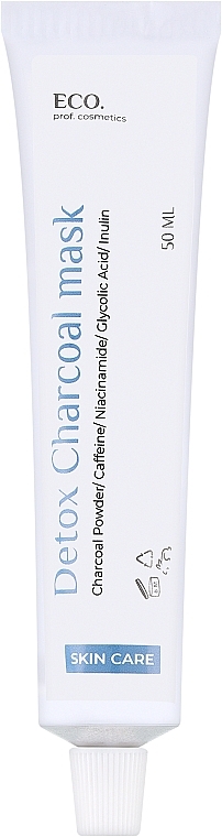 Маска для обличча - Eco.prof.cosmetics Detox Charcoal Mask — фото N1