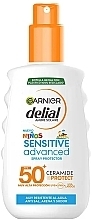 Парфумерія, косметика Сонцезахисний спрей для дітей - Garnier Delial Kids Sensitive Advanced Spray SPF50+ Ceramide Protect