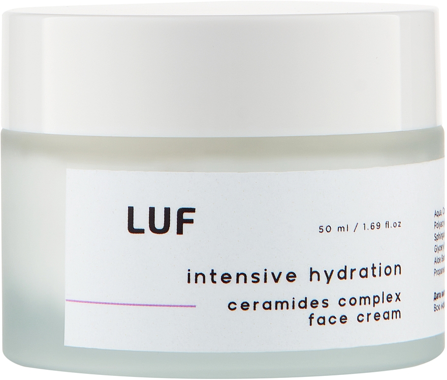Концентрований гіалуроновоий крем для обличчя "Інтенсивне зволоження" - Luff Intensive Hydration Face Cream