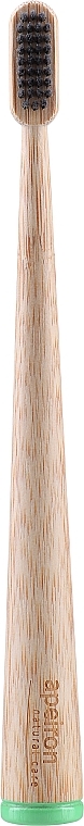 Бамбукова зубна щітка, зелена - Apeiron — фото N1