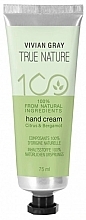 Парфумерія, косметика Крем для рук - Vivian Gray True Nature Citrus & Bergamot Hand Cream