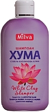 Шампунь с белой глиной для глубокого очищения против перхоти и выпадения волос - Milva Huma White Clay Shampoo — фото N1