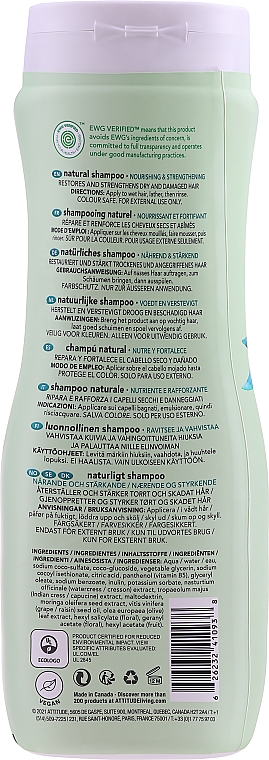 Шампунь для сухого волосся - Attitude Shampoo Nourishing & Strengthening Grape Seed Oil & Olive Leaves — фото N2