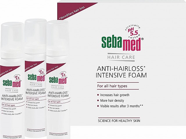 Набор - Sebamed Anti-Hairloss (h/foam/3x70ml) — фото N1