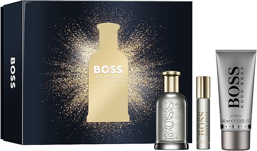 BOSS Bottled - Набір (edp/100ml + edp/10ml + sh/gel/100ml) — фото N1