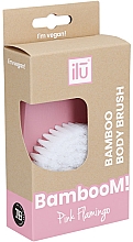 Щітка для тіла, рожевий фламінго - Ilu Bamboo Body Brush — фото N2