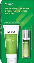 Парфумерія, косметика Набір - Murad Resurgence Overnight Renewal Set (cl/cream/200ml + f/ser/30ml)