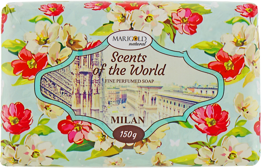 Тверде туалетне мило "Мілан" - Marigold Natural Soap — фото N1