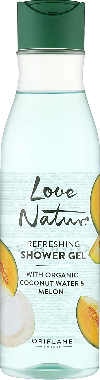 Гель для душа «Кокосовая вода и дыня» - Oriflame Love Nature With Organic Coconut Water& Melon Shower Gel — фото N1
