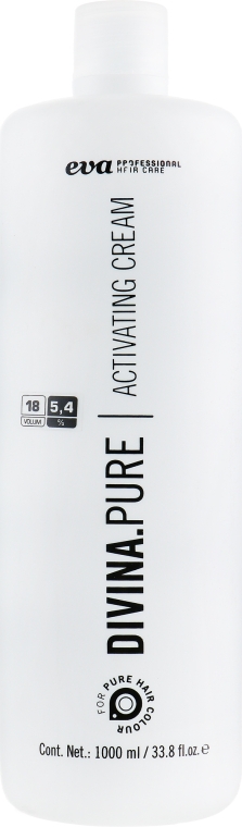 Крем-оксидант - Eva Professional Divina Pure Activating Cream 18vº/5,4% — фото N3