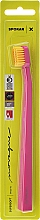 Зубна щітка "X", суперм'яка, рожево-жовта - Spokar X — фото N1