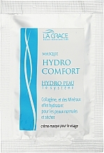 Маска для лица гидрокомфорт с коллагеном и морскими минералами - La Grace Hydro Comfort Mask (пробник) — фото N1