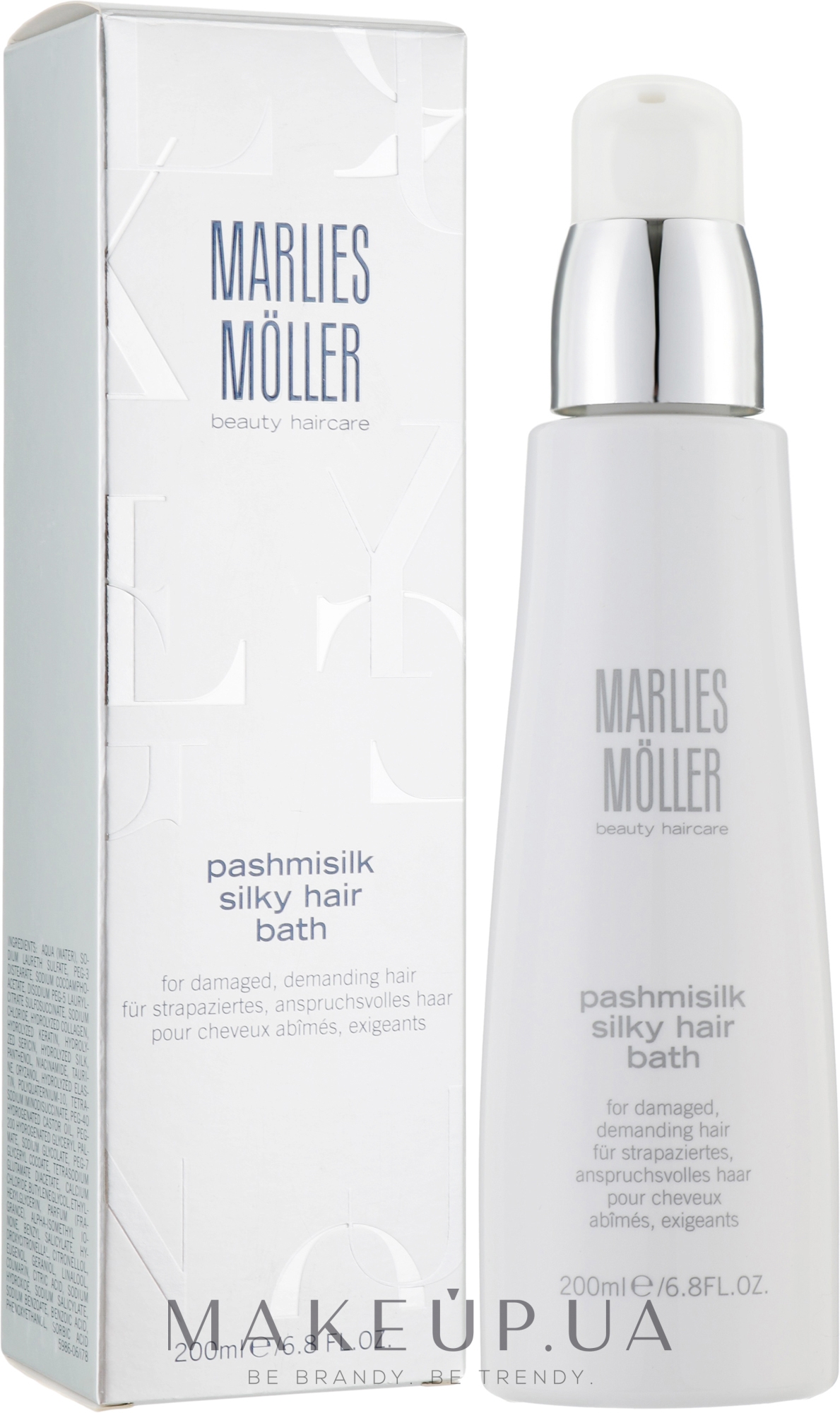 Інтенсивний шовковий шампунь - Marlies Moller Pashmisilk Silky Hair Bath — фото 200ml