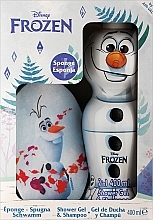 Духи, Парфюмерия, косметика УЦЕНКА Набор - Air-Val International Frozen Disney Olaf 2 (sh/gel/400ml + shm/sh/gel/400ml + sponge) *