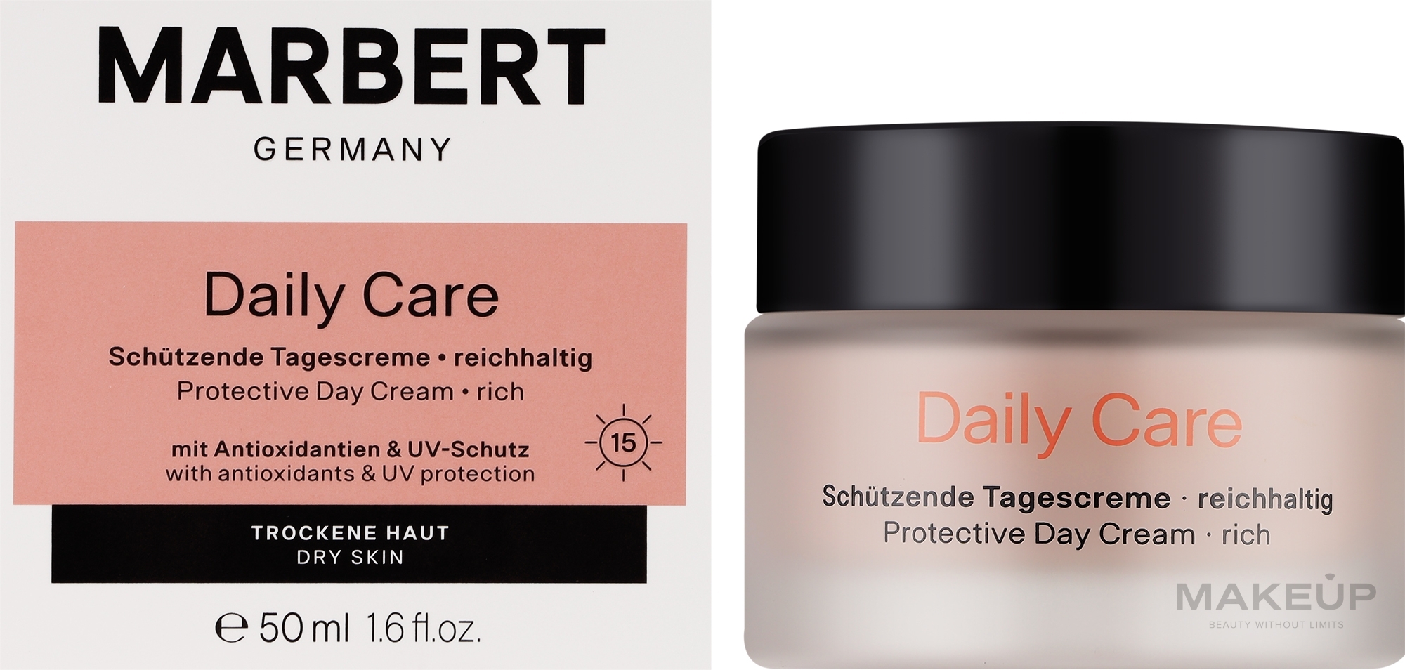 Насыщенный защитный дневной крем для лица - Marbert Daily Care Protective Day Cream SPF15-rich — фото 50ml