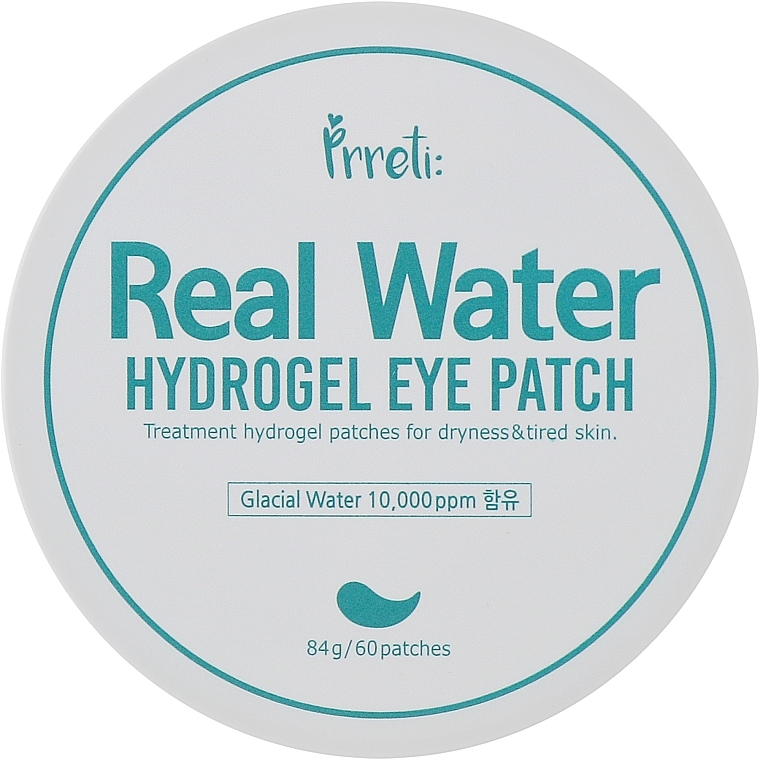 Увлажняющие гидрогелевые патчи для зоны вокруг глаз - Prreti Real Water Hydrogel Eye Patch — фото N1