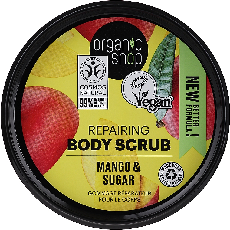 Скраб для тела "Кенийский манго" - Organic Shop Body Scrub Organic Mango & Sugar — фото N1