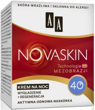 Парфумерія, косметика Нічний антивіковий крем для обличчя 40+ - AA Cosmetics Novaskin Night Cream