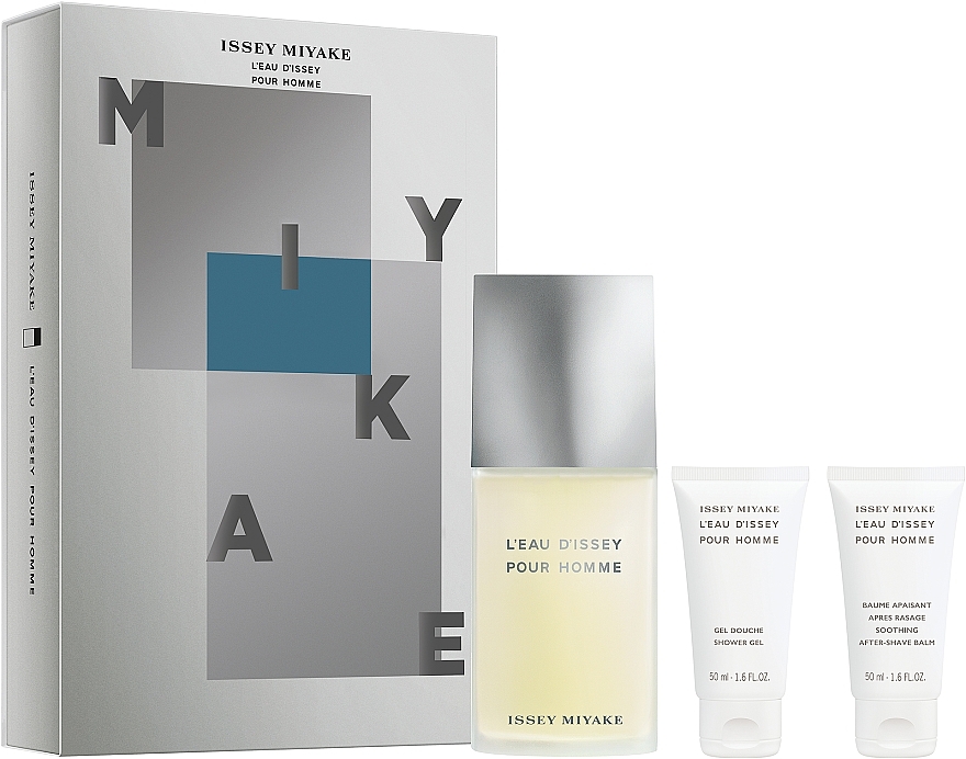 Issey Miyake L'Eau D'Issey Pour Homme - Набір (edt/125ml + sh/gel/50ml + ash/balm/50ml) — фото N1