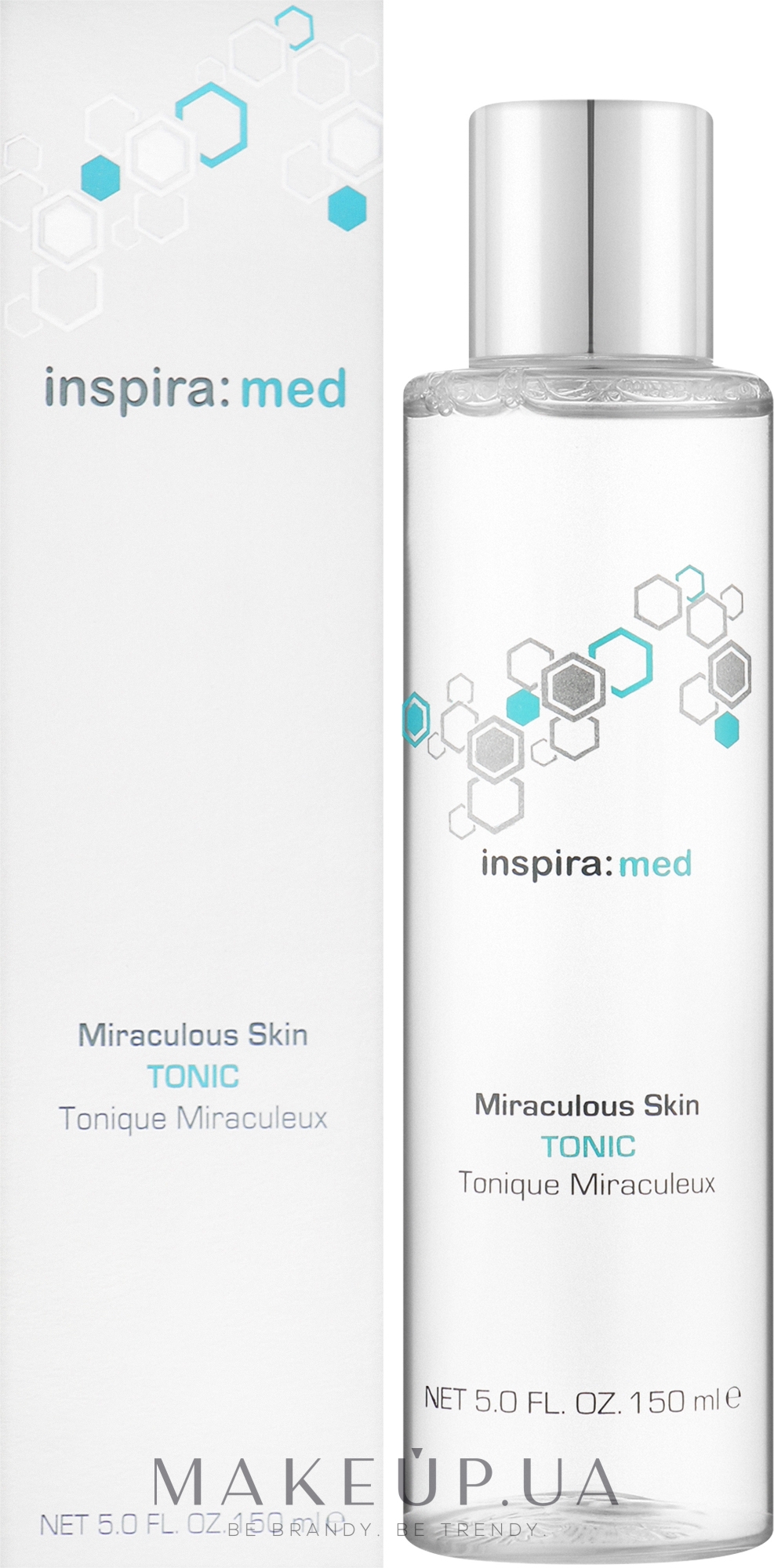 Тонік для обличя з АНА&BHA - Inspira:cosmetics Med Miraculous Skin Tonic Glow & Anti Ageing Effekt — фото 150ml