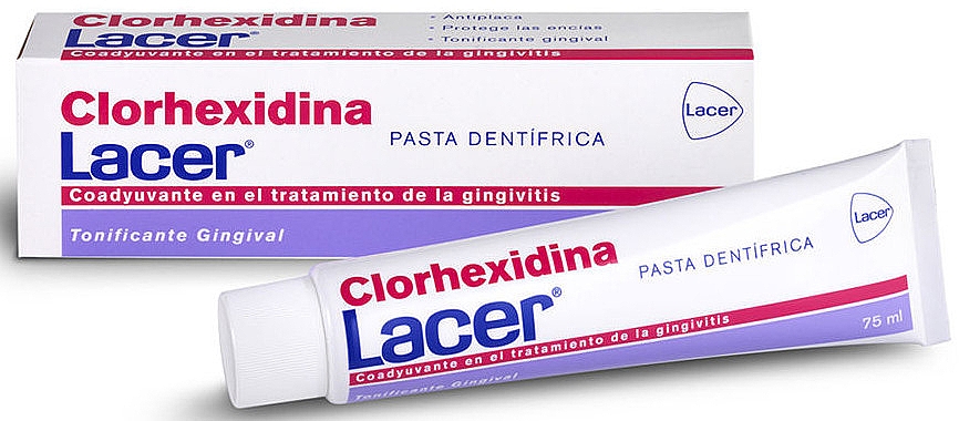 Зубная паста - Lacer Chlorhexidine Toothpaste — фото N1