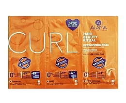 Духи, Парфюмерия, косметика Набор - Alama Curl (shm/12ml + h/mask/12ml + h/fluid/12ml)