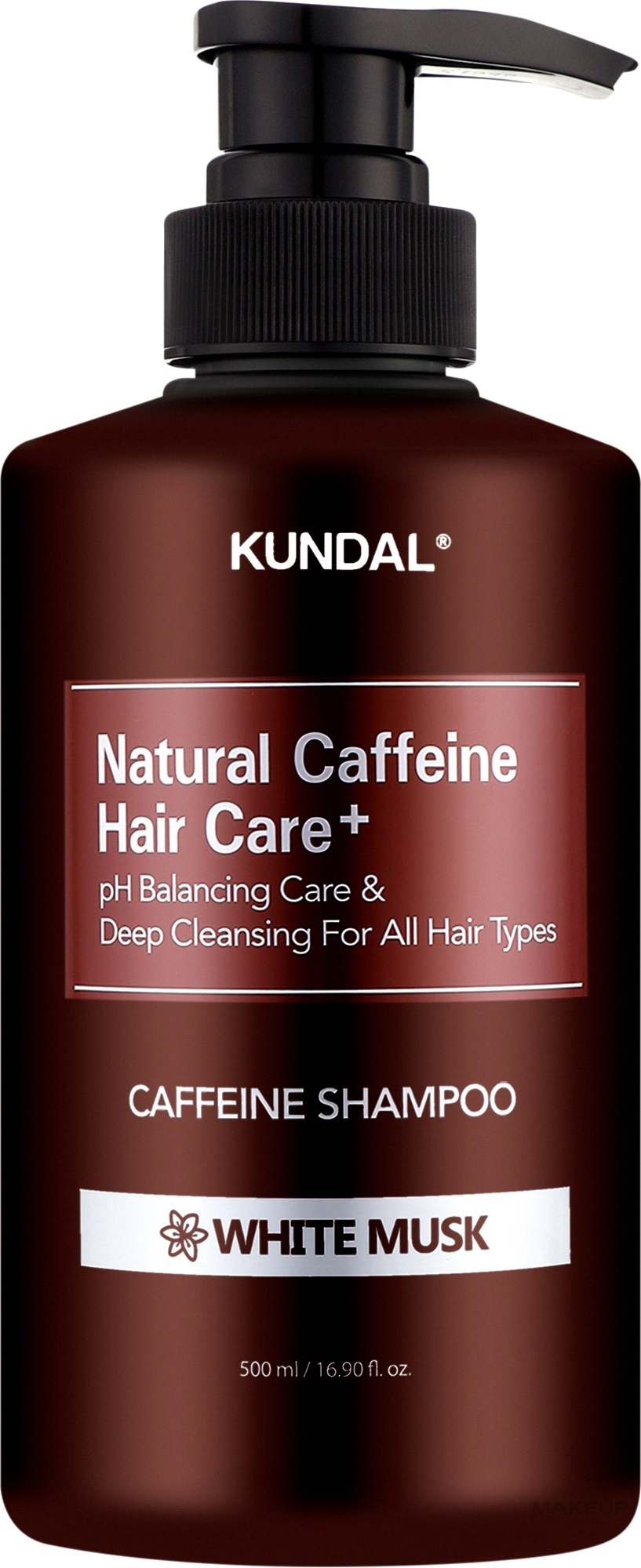 Шампунь "White Musk" - Kundal Natural Caffeine & Intensive Scalp Care Shampoo — фото 500ml