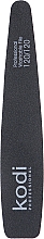 Духи, Парфюмерия, косметика Пилка для ногтей "Конусная" 120/120, черная/фиолетовая - Kodi Professional